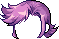 보라색 파워풀 숏 헤어
