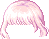 빨간색 블링 채화 헤어