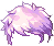 보라색 블링 에반 헤어