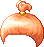 주황색 오렌지 알사탕 헤어