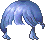파란색 새린 헤어